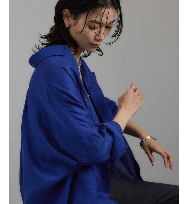SALON adam et rope'「リネンオーバーシャツ［GENTLE LINEN］」|シャツ・ブラウス|