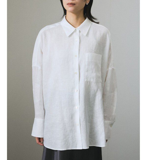 SALON adam et rope'「リネンオーバーシャツ［GENTLE LINEN］」|シャツ・ブラウス|