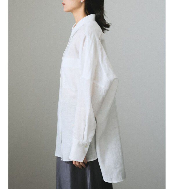 SALON adam et rope'「リネンオーバーシャツ［GENTLE LINEN］」|シャツ・ブラウス|