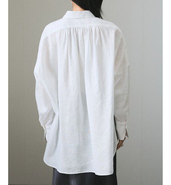 SALON adam et rope'「リネンオーバーシャツ［GENTLE LINEN］」|シャツ・ブラウス|