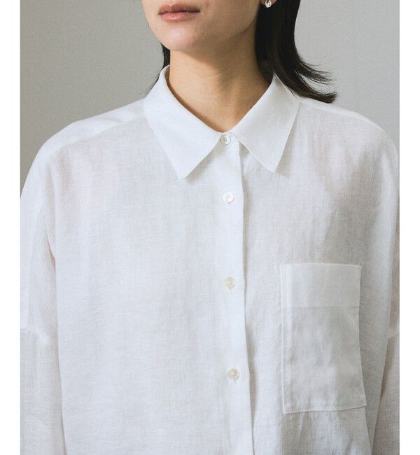 SALON adam et rope'「リネンオーバーシャツ［GENTLE LINEN］」|シャツ・ブラウス|