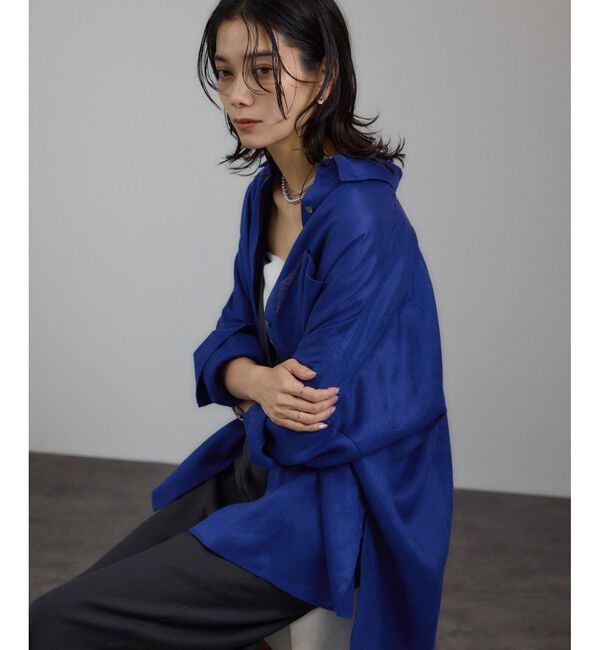 SALON adam et rope'「リネンオーバーシャツ［GENTLE LINEN］」|シャツ・ブラウス|