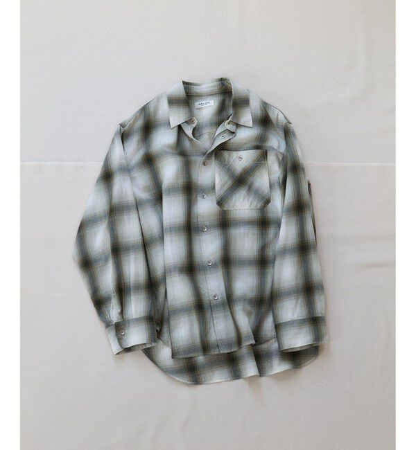 SALON adam et rope'「コットンリヨセルチェックシャツ」|シャツ・ブラウス|