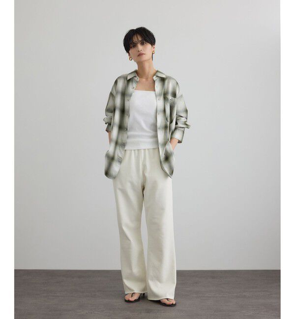 SALON adam et rope'「コットンリヨセルチェックシャツ」|シャツ・ブラウス|