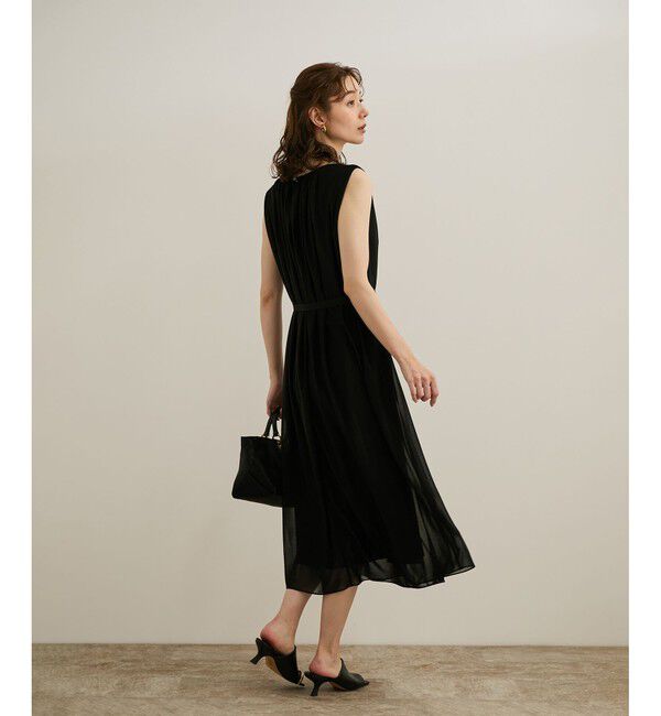 ROPE「ブライトネスヤーンギャザーワンピース/洗える」|ワンピース|