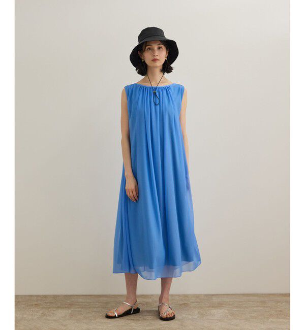 ROPE「ブライトネスヤーンギャザーワンピース/洗える」|ワンピース|