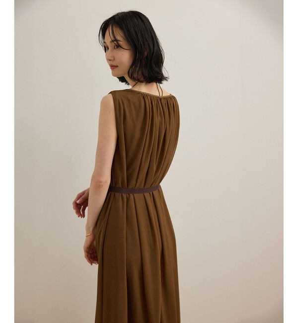 ROPE「ブライトネスヤーンギャザーワンピース/洗える」|ワンピース|