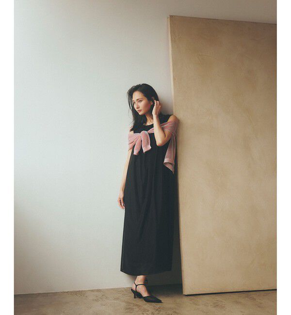 ROPE「ブライトネスヤーンギャザーワンピース/洗える」|ワンピース|