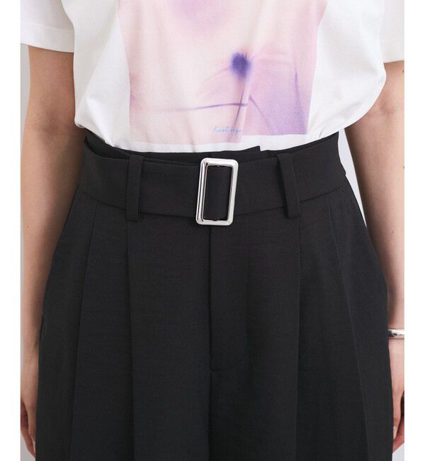 VIS「【セットアップ対応】ベルト付きバミューダパンツ」|チノ|