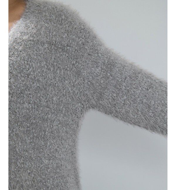 VIS「ポップコーンヤーンラメフェザーニットカーディガン/WEB限定FSサイズ」|カーディガン|