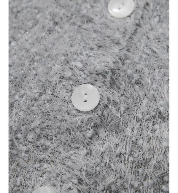 VIS「ポップコーンヤーンラメフェザーニットカーディガン/WEB限定FSサイズ」|カーディガン|