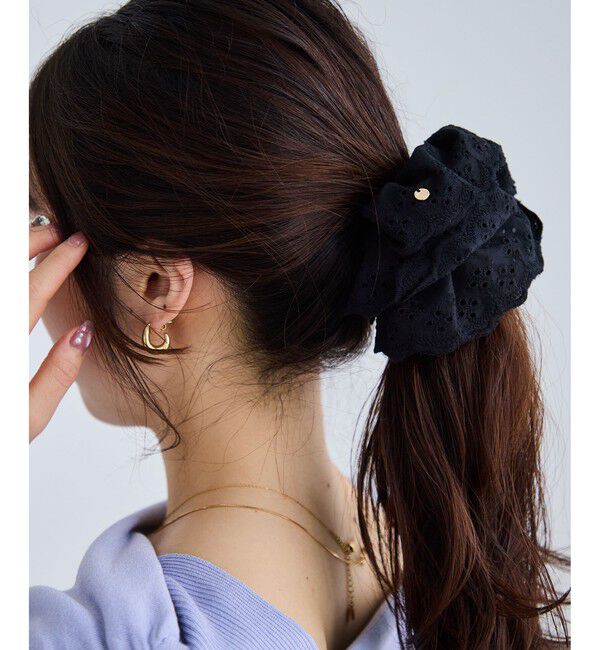 VIS「コットンレースシュシュ」|ヘアゴム・シュシュ|