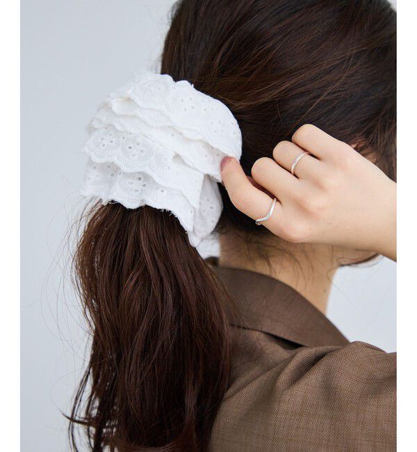 VIS「コットンレースシュシュ」|ヘアゴム・シュシュ|