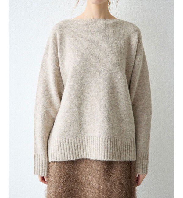 Rope&rsquo;Picnic「ボートネックニットプルオーバー/光吸収発熱・帯電防止・洗濯機OK」|ニット・セーター|