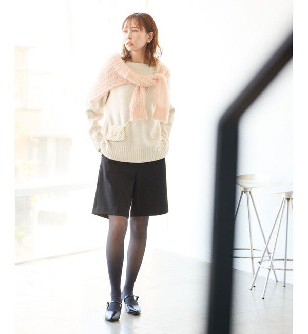 Rope&rsquo;Picnic「ボートネックニットプルオーバー/光吸収発熱・帯電防止・洗濯機OK」|ニット・セーター|