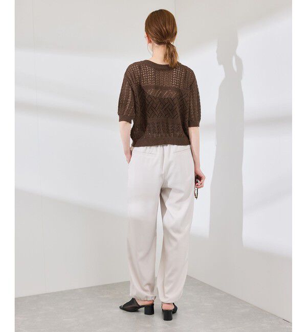 Rope&rsquo;Picnic「【前後2WAY】透かし編みレースカーディガン」|カーディガン|