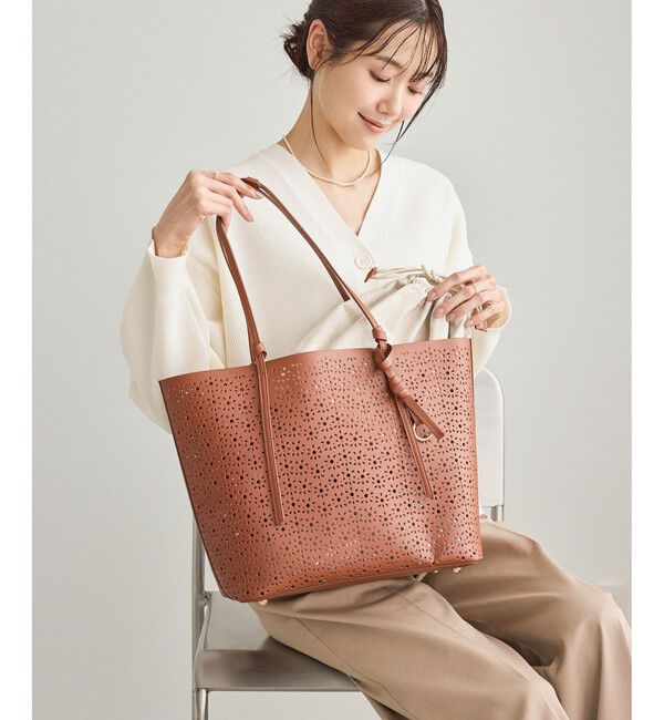 ROPE PICNIC PASSAGE「フルーレットパンチングレーストートバッグ/A4対応」|トートバッグ|