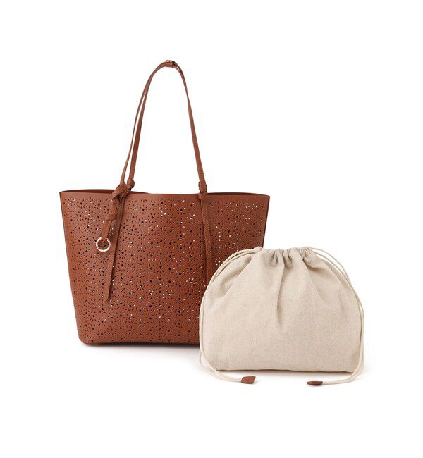 ROPE PICNIC PASSAGE「フルーレットパンチングレーストートバッグ/A4対応」|トートバッグ|