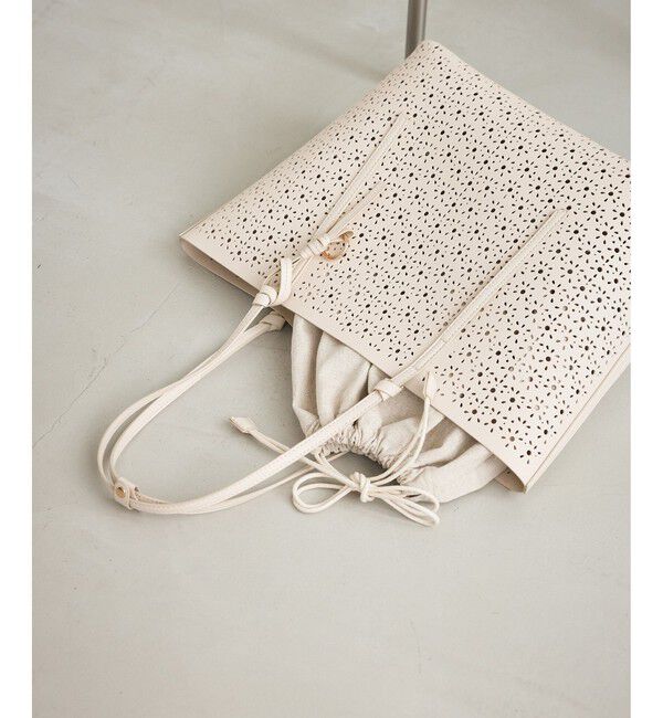 ROPE PICNIC PASSAGE「フルーレットパンチングレーストートバッグ/A4対応」|トートバッグ|