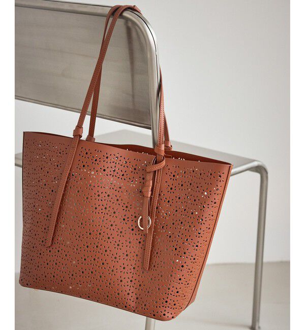 ROPE PICNIC PASSAGE「フルーレットパンチングレーストートバッグ/A4対応」|トートバッグ|