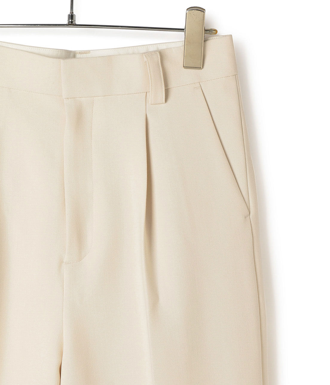 ADAM ET ROPE'「＜洗える＞センタープレスカラーパンツ」|スラックス|