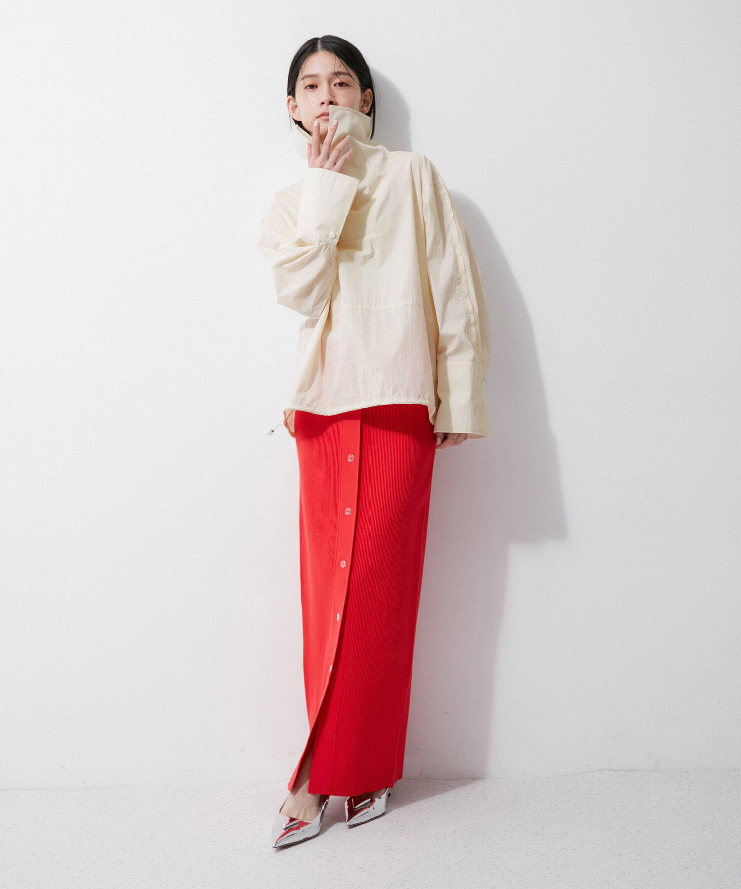 ADAM ET ROPE'「2WAYリブニットスカート」|スカート|