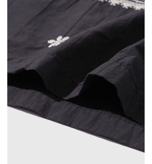 ADAM ET ROPE'「クロスステッチ ボックスシルエット オープンカラーシャツ」|シャツ・ブラウス|