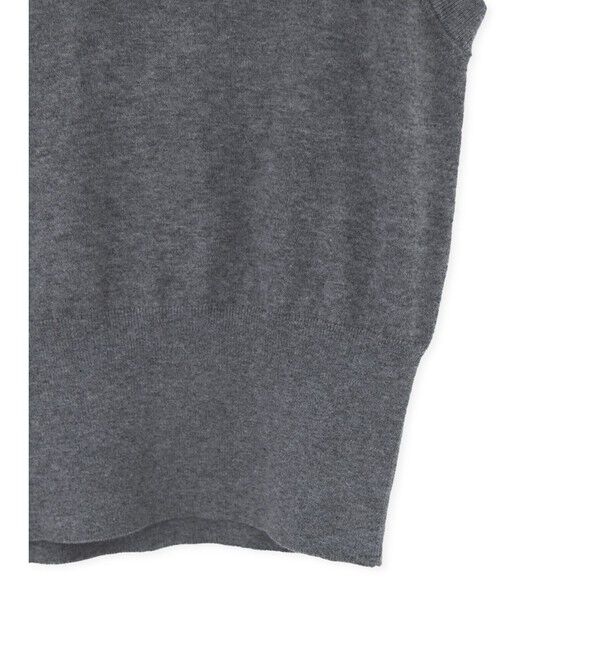 ADAM ET ROPE'「ラップストールコンビノースリーブプルオーバー」|ニット・セーター|