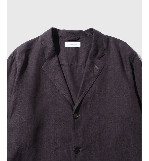 ADAM ET ROPE'「リネン シャツジャケット」|テーラードジャケット|