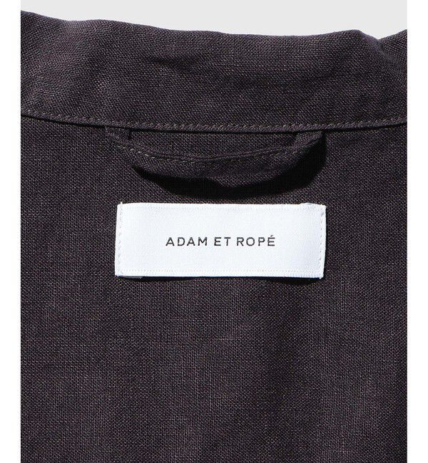 ADAM ET ROPE'「リネン シャツジャケット」|テーラードジャケット|