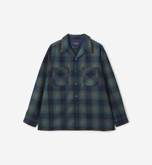  「PENDLETON | オープンカラー ネルシャツ MEN」|シャツ・ブラウス|BEIGE系1