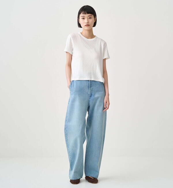 ORCIVAL「ORCIVAL | コットンドライツイル ワイドカーブパンツ WOMEN」|デニム|