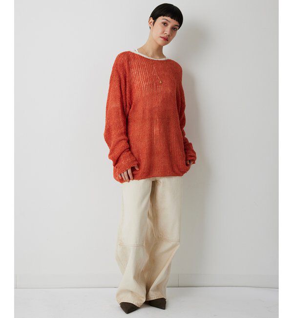 THE PAUSE「【THE PAUSE】メッシュプルオーバー」|ニット・セーター|