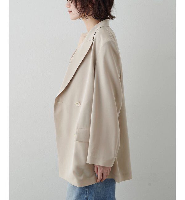  「ツイルダブルブレストジャケット」|テーラードジャケット|