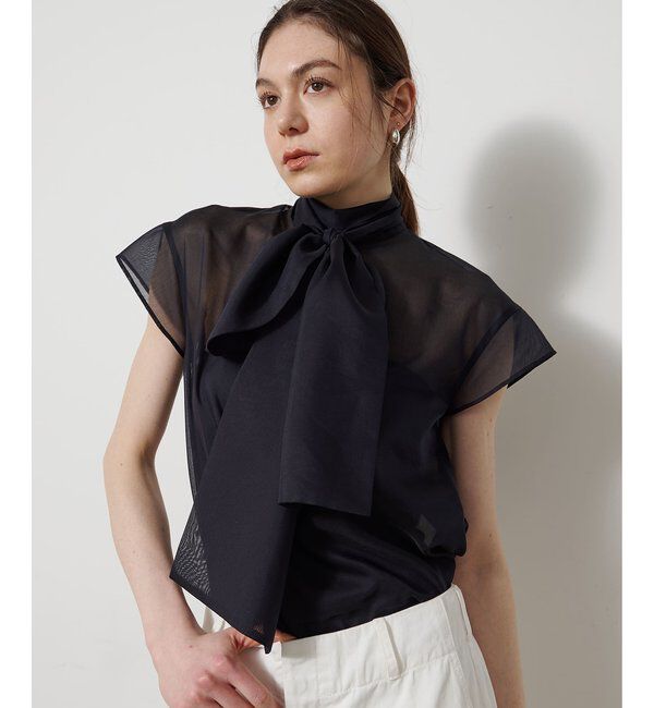  「シアーボウタイブラウス」|シャツ・ブラウス|