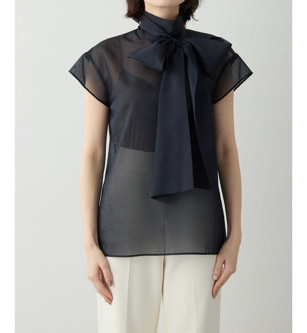 「シアーボウタイブラウス」|シャツ・ブラウス|