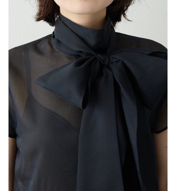  「シアーボウタイブラウス」|シャツ・ブラウス|