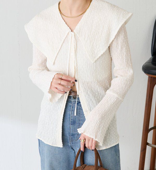  「ビッグカラーカーディガン」|Tシャツ・カットソー|