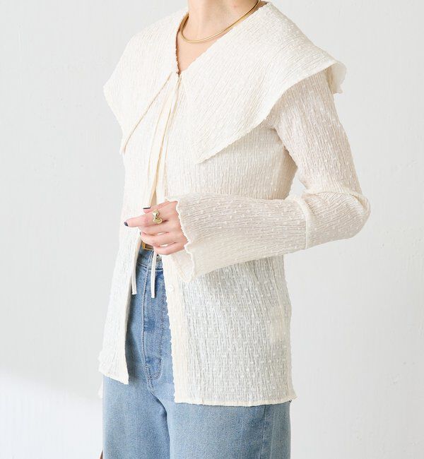  「ビッグカラーカーディガン」|Tシャツ・カットソー|