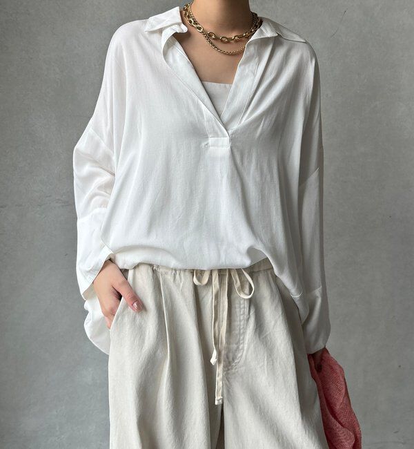  「リヨセルツイルスキッパーシャツ」|シャツ・ブラウス|