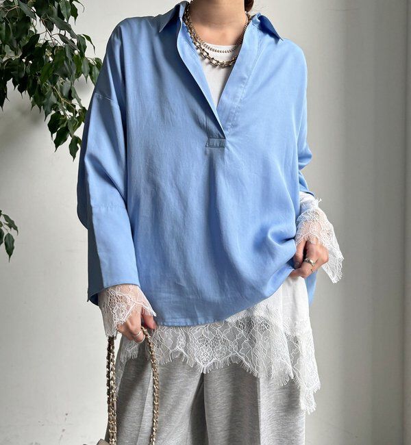  「リヨセルツイルスキッパーシャツ」|シャツ・ブラウス|