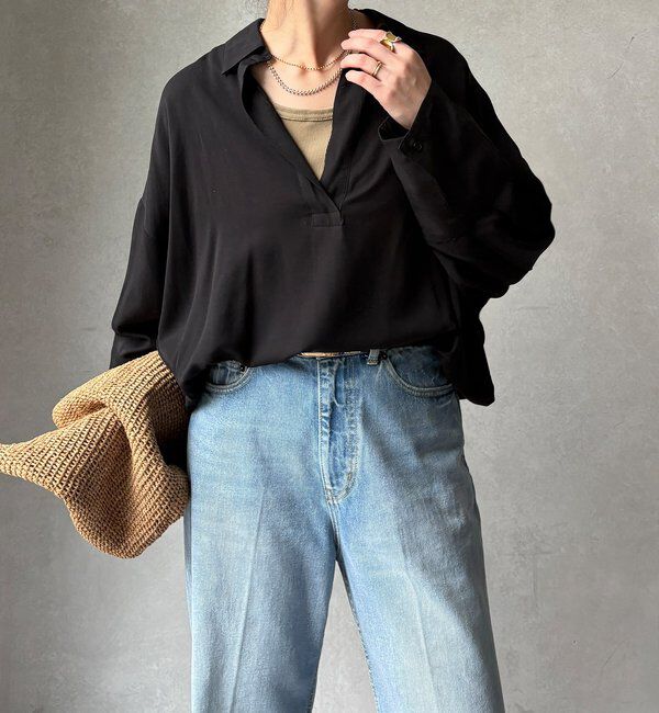  「リヨセルツイルスキッパーシャツ」|シャツ・ブラウス|