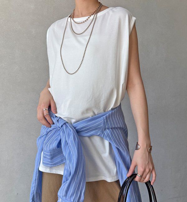  「【WEB限定】前後2WAYフレアトップス」|Tシャツ・カットソー|オフホワイト