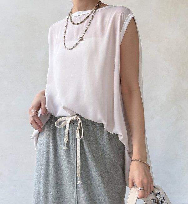  「【WEB限定】前後2WAYフレアトップス」|Tシャツ・カットソー|