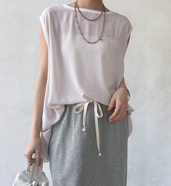  「【WEB限定】前後2WAYフレアトップス」|Tシャツ・カットソー|