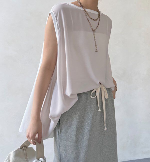  「【WEB限定】前後2WAYフレアトップス」|Tシャツ・カットソー|