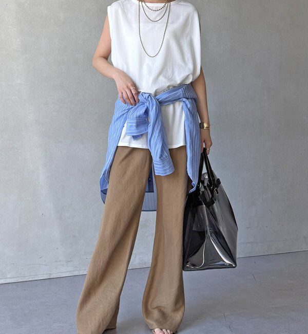  「【WEB限定】前後2WAYフレアトップス」|Tシャツ・カットソー|