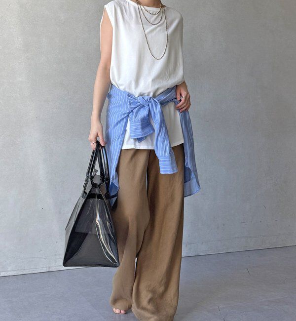  「【WEB限定】前後2WAYフレアトップス」|Tシャツ・カットソー|