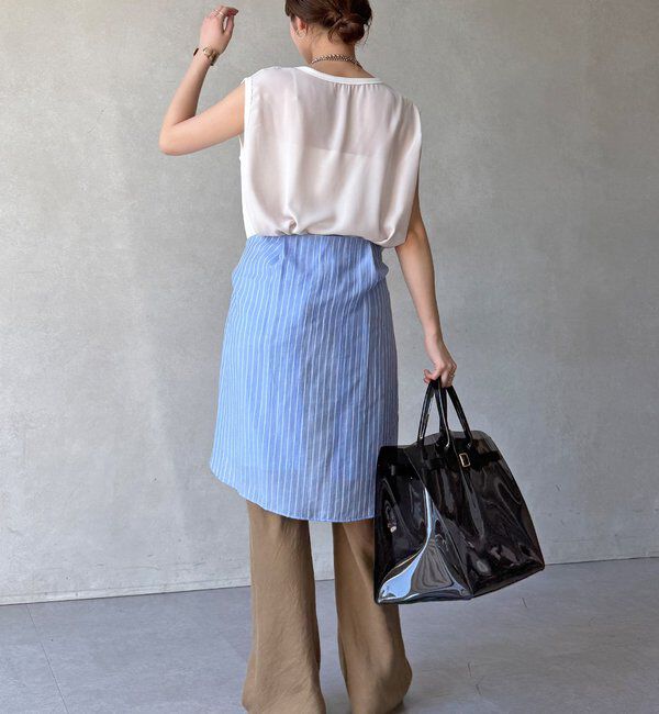  「【WEB限定】前後2WAYフレアトップス」|Tシャツ・カットソー|