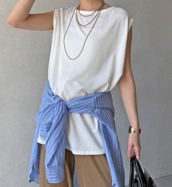  「【WEB限定】前後2WAYフレアトップス」|Tシャツ・カットソー|